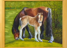 Horse and FoalOil 50.6cm x 40.6cmFramed, ready to hang
