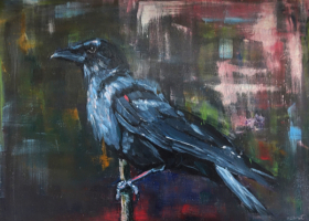 "Raven"Oil 40cm x 30cmReady to hang£195